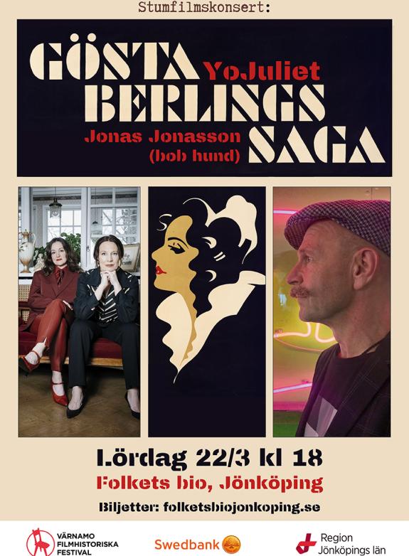 Stumfilmskonsert: Gösta Berlings saga + YoJuliet & Jonas Jonasson poster